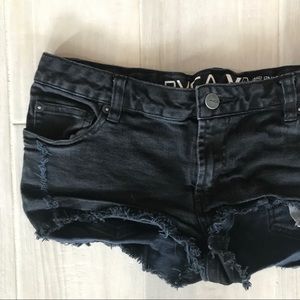 RVCA Balance of Opposites Black Denim Shorts
